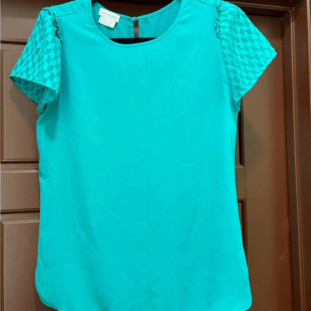 Can hausen Xxs blouse teal color